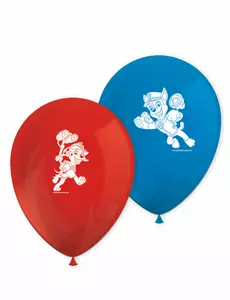 8 latex rode en blauwe Paw Patrol™ ballonnen