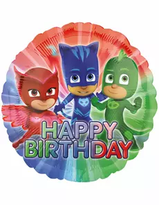 Ballon aluminium Pyjamasques ™ Hapy Birthday 43 cm