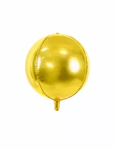 Ballon sphère en aluminium doré métallisé 40 cm