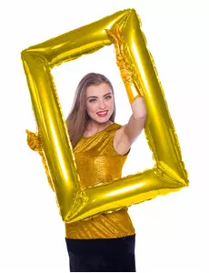 Gouden fotolijst ballon