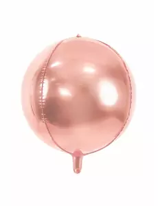 Ballon sphère en aluminium rose gold métallisé 40 cm