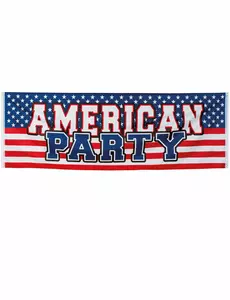 Bannière American Party 220 X 74 cm