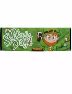 Bannière Saint Patrick's day 220 x 74 cm