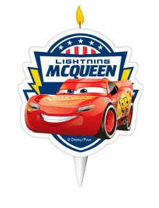 Bougie d'anniversaire Cars™ 2D 7,5 cm
