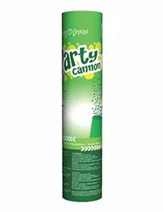 Groen confettikanon van 20 cm