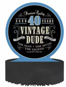 Tafeldecoratie Vintage 40 jaar