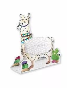 Witte lama papieren tafeldecoratie