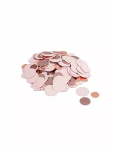 Confettis métal rose gold et paillettes rose 14 g