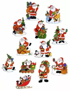 Décoration pour fenêtres Père Noël