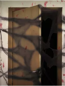 Décoration toile d'araignée noire avec araignées 20 g Halloween