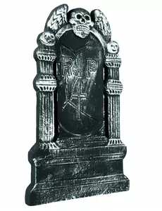 Décoration tombe squelette Halloween 50 x 30 cm