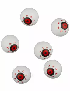 6 rode ogen decoraties