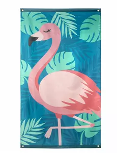 Drapeau Flamant Tropic en tissu 150 x 90 cm