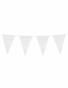 Witte vlaggenslinger