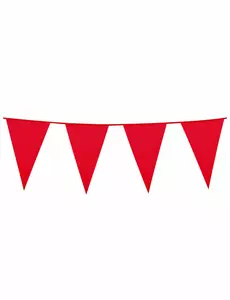 Guirlande à fanions rouges 10m