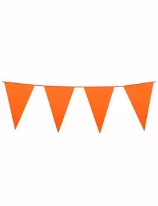 Guirlande à fanions oranges 10m
