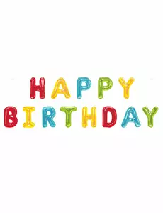 Aluminium Happy Birthday letter slinger