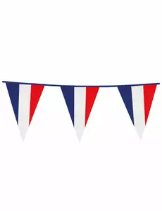Guirlande à fanions drapeaux supporter France 10 m