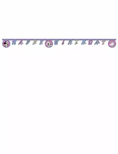Guirlande Happy Birthday Minnie et la licorne™ 2 m