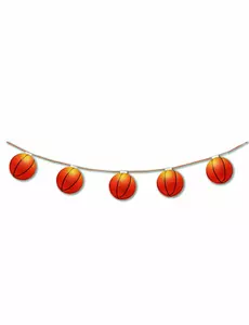 Papieren basketbalslinger