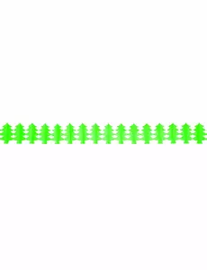 Guirlande papier ignifugé sapin vert 4,5 m