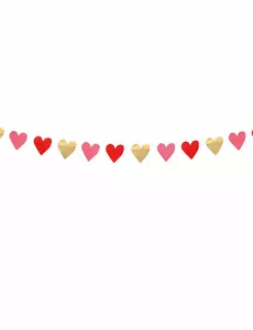 Guirlande petits coeurs Love you 2 m