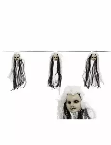 Guirlande têtes de poupées 153 cm
