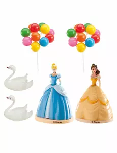 Kit cake toppers en plastique Princesse Disney™ 8,5 cm