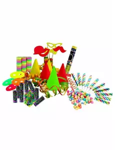 Fluo feestartikelen set voor 8 personen