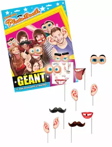 Enorme photobooth met 12 accessoires