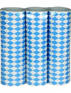 Lot 3 serpentins bleus et blancs Fête de la bière