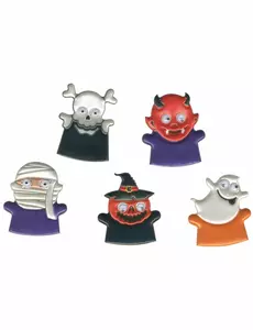 Halloween monstertjes vingerpoppen