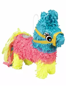 Mini piñata âne multicolore 20 x 18 cm