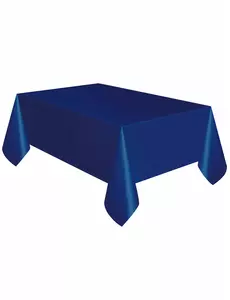 Blauw plastic tafelkleed