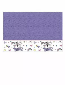 Nappe en plastique Minnie et la licorne™ 120 x 180 cm