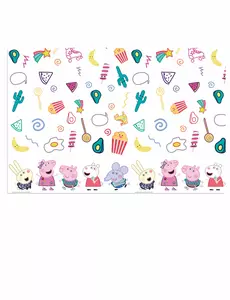 Nappe en plastique Peppa Pig™ 120 x 180 cm