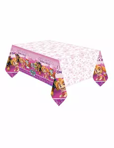 Roze plastic Paw Patrol™ tafelkleed