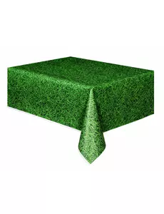 Nappe verte en plastique effet herbe 137 x 274 cm
