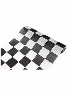 Chemin de table intissé damier 27 cm x 5 m