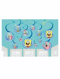 12 Sponge Bob™ hangende decoraties