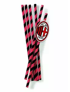 12 Pailles Milan™ en carton 19,5 cm
