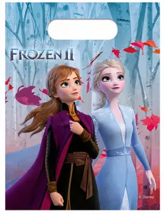 6 plastic Frozen 2™ cadeauzakjes