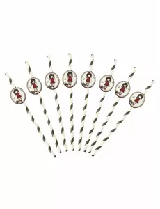 8 Pailles en carton Ruby Santoro™