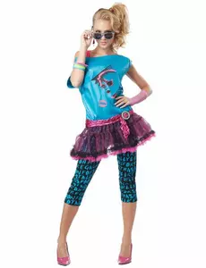 Déguisement disco femme années 80, Taille: Small (38/40)
