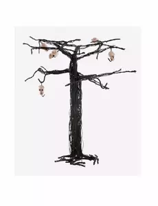 Halloweenboom met schedels 28 cm
