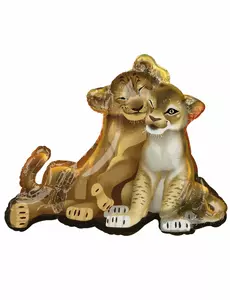 Ballon aluminium Le Roi Lion™ 78 x 66 cm