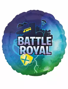 Ballon aluminium rond battle royale 43 cm