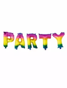 Folieballonnen letters regenboog 3 meter