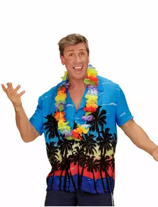Chemise touriste hawaïen adulte, Taille: Medium