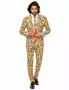 Mr. Confetti Opposuits™ kostuum voor mannen, Maat: Small (EU 44–46)